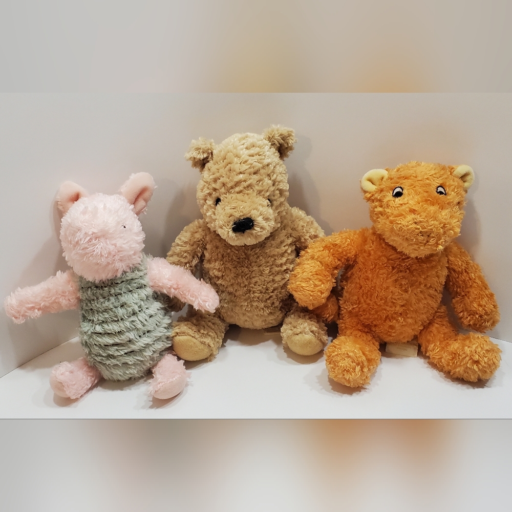 Classic Winnie the Pooh Plush Lot Pooh Piglet Tigger